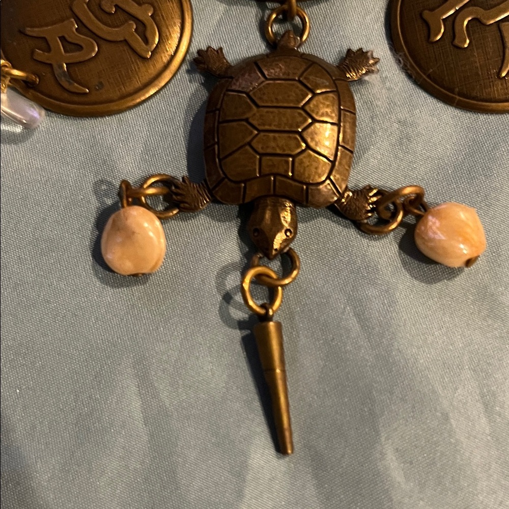 Bronze Turtle Broach Vintage Marjorie Bear San Francisco Asian turtle - Picture 2 of 7